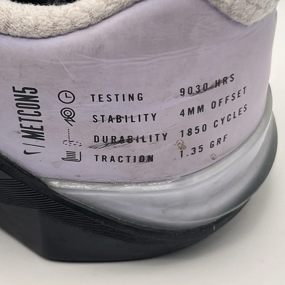 Nike Metcon 5 Shoes Women's Size 9 Crossfit Weightlifting Training‎ Purple Gym - Picture 6 of 10